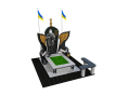 Пам'ятник військовому з крилами 00260