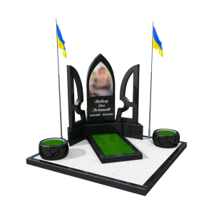 Пам'ятник військовому в формі тризуба