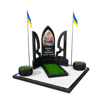 Пам'ятник військовому в формі тризуба