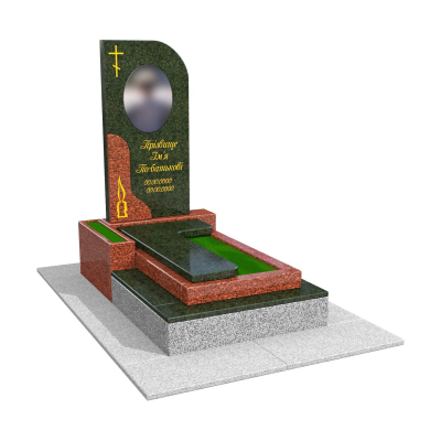 Пам'ятник військовому із зеленого граніту