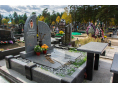 Памятник из серого гранита 00763