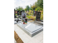 Пам'ятник з сірого граніту 00413