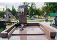 Эксклюзивний памятник из коричневого гранита 00424