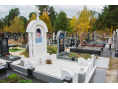 Гранітний пам'ятник з мармуру для жінки 00454