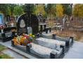 Гранітний пам'ятник з хрестом для двох 00485