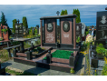 Пам'ятник з коричневого граніту 00844