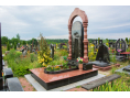Гранітний пам'ятник з аркою 00856