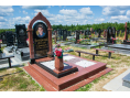 Пам'ятник з червоного граніту 00190